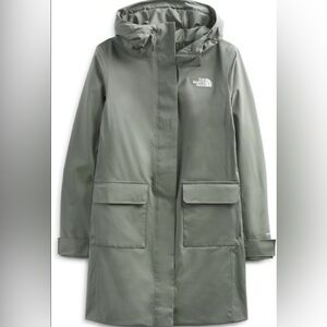 The North Face Green Utility Jacket with Water-Resistant Finish